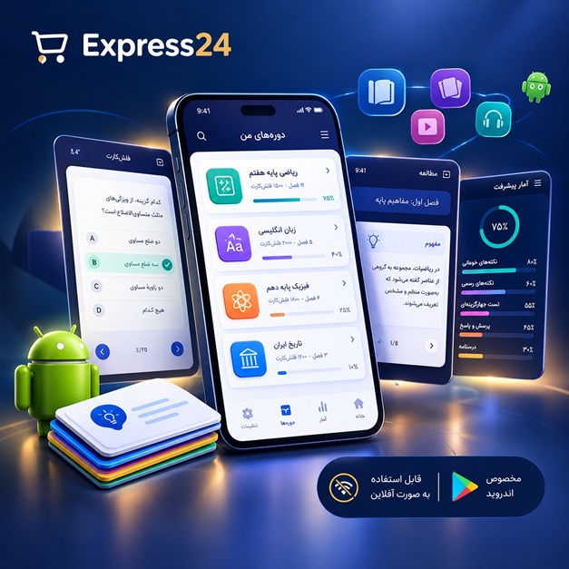 اپلیکیشن اندرویدی فلش‌کارت آموزشی روش‌های تقویتی یادگیری برای تنظیم خودکار وزن فاکتورها در پرتفوی